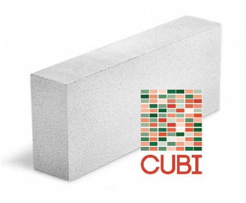 Газобетонный блок CUBI D600 B3,5 F100 625х200х125 ровный