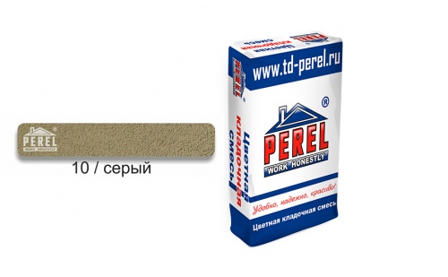 Цветной кладочный раствор PEREL VL 0210 серый, 50 кг